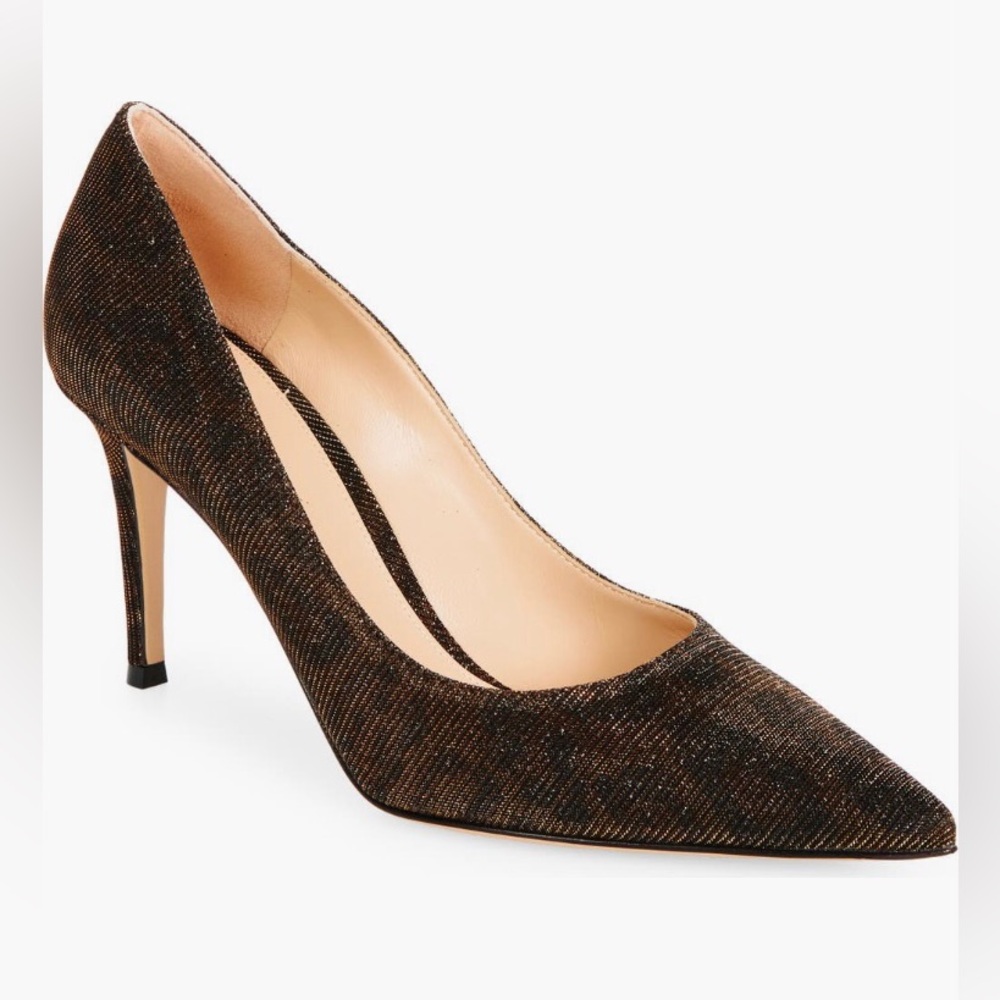 NIB $795 Gianvito Rossi Exopard Leopard Crystal Embellished Pointed Toe Pump!